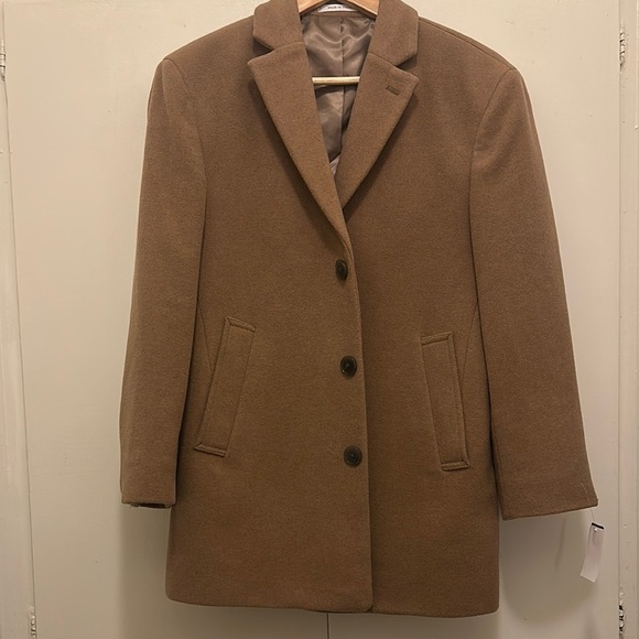 Calvin Klein Tan Sport Coat Elegant Wool Blend Blazer - Picture 7 of 13